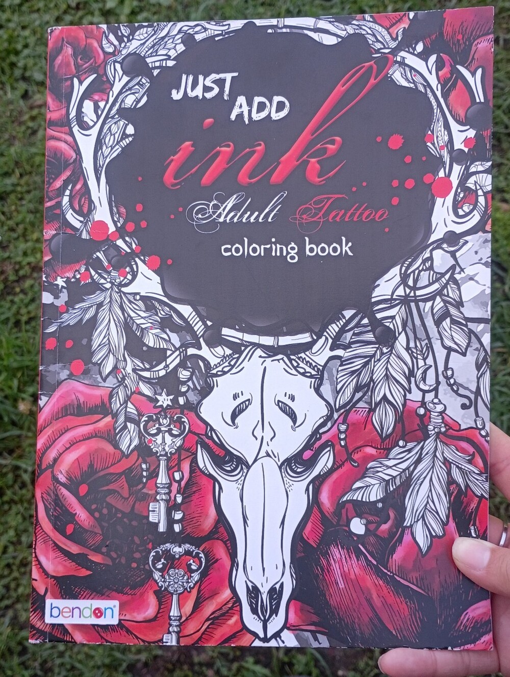 Just Add Ink Adult Tattoo Coloring Book